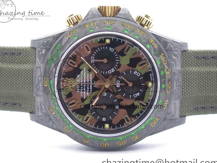 Edition Carbon Nylon Green OMF Daytona on Green A4130 Dial Best Strap DIW Deep 1127